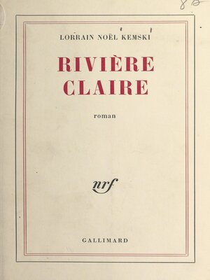 cover image of Rivière claire